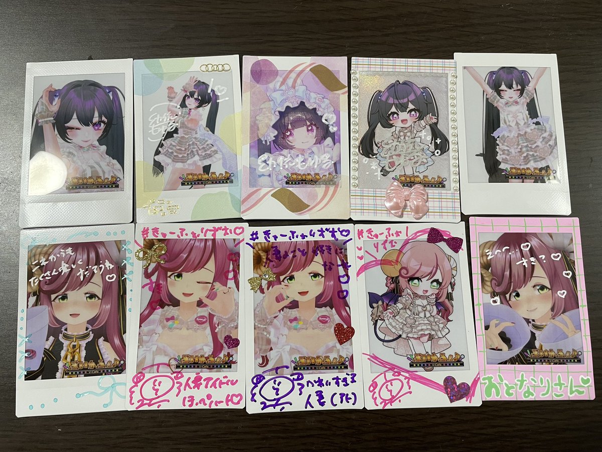 みのりさんと幼依のチェキくじ届いてた！ サイン入り率やばない