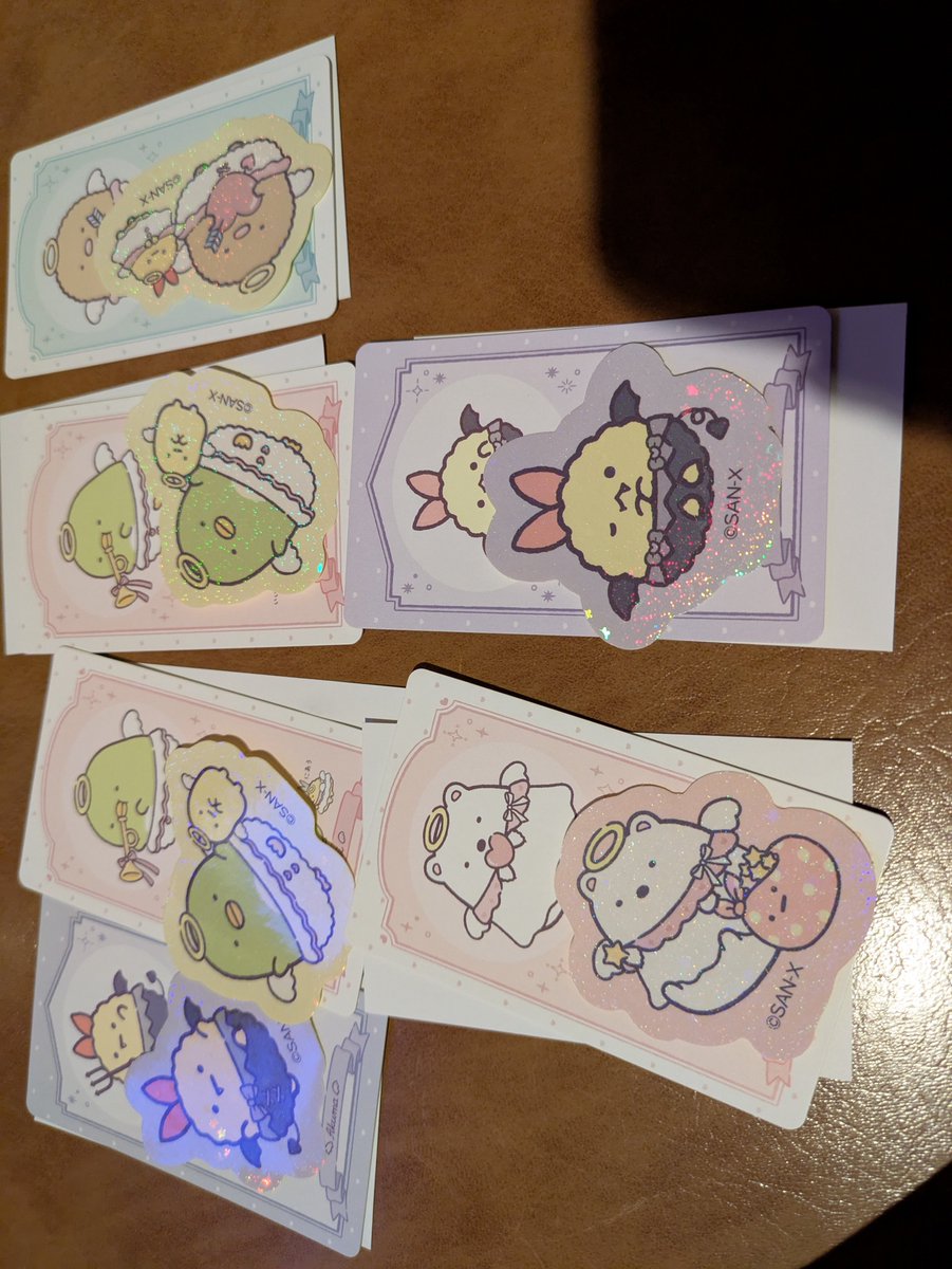 na3na10ka4's tweet photo. すみっコぐらしステッカー交換

【譲】えびふらいのしっぽ、ぺんぎん、とんかつ、しろくま、えびてんのしっぽ

【求】とかげ

交換可能な方ぜひお願い致します。

#すみっコ取引タグ https://t.co/DTeMSCA0q8