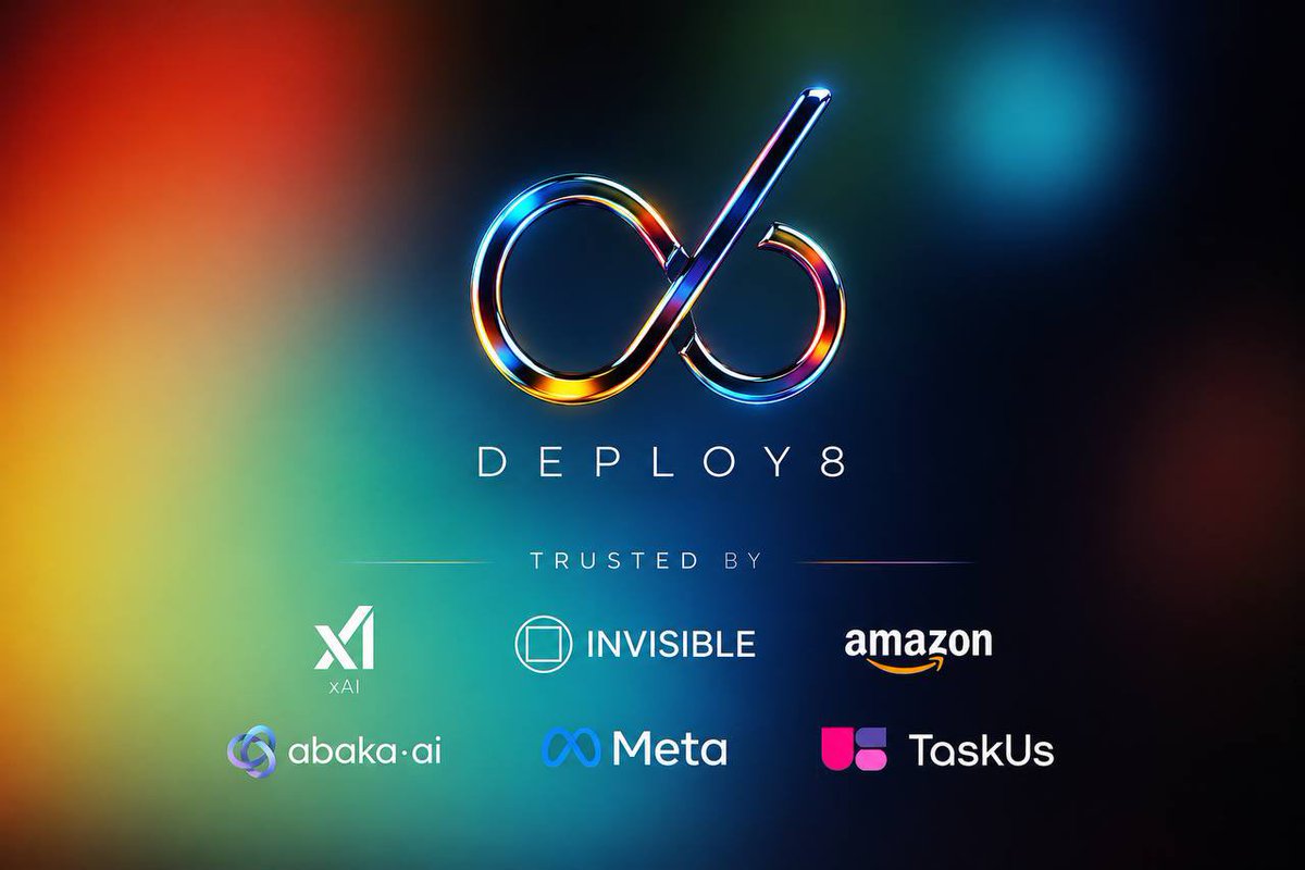 Deploy8_Offical's tweet photo. Meet Deploy8.

The future of robotics won’t be built on synthetic data alone.

Deploy8 specializes in collecting high-quality real-world egocentric video and sensor data from authentic work environments. From construction sites to manufacturing floors, we create datasets that… https://t.co/5fZIJQSc0p