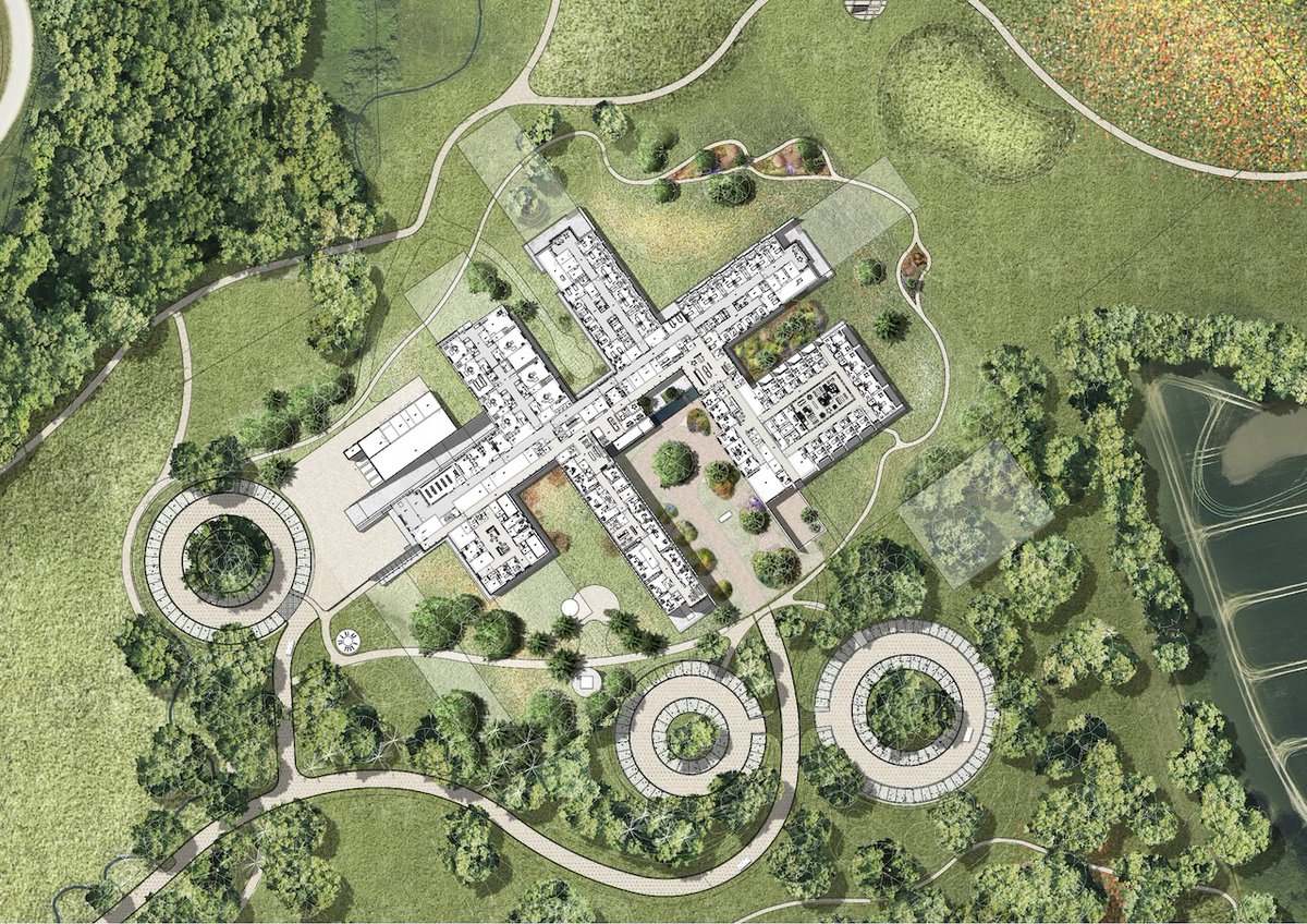 Architizer's tweet photo. #ProjectOfTheDay: Molholm Private Hospital by RAVN Arkitektur
Brick, thermo ash wood, and natural stone give this hospital a residential feel, while its forest-edge setting opens patient spaces to nature.
📍 Vejle, Denmark
Details: https://t.co/3Q7A1qbu0M https://t.co/bbj2sgdwYh
