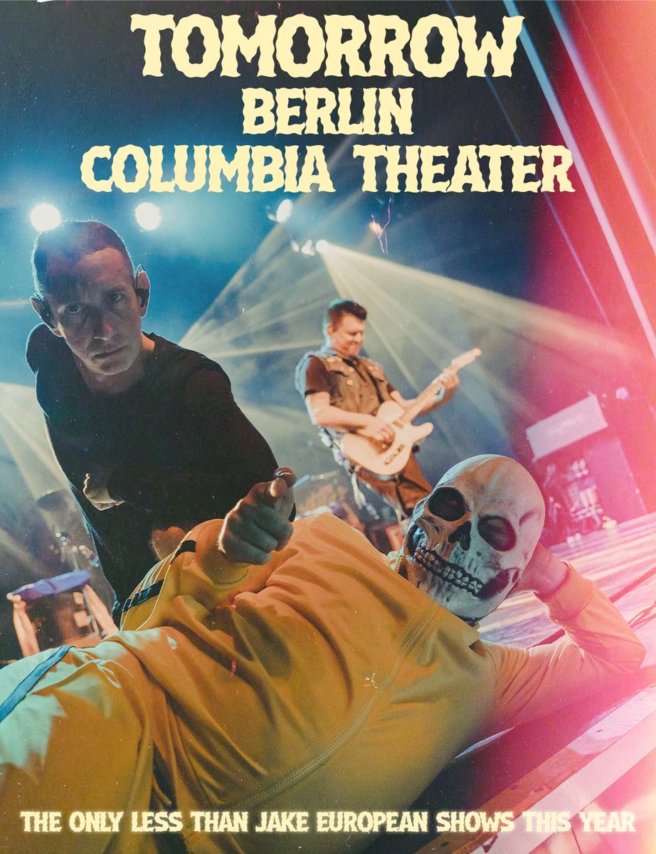 LessThanJake's tweet photo. It all kicks off tomorrow. Berlin, you are up first. It’s on you to set the tone for the rest of the tour. Do you have what it takes? https://t.co/DBoLZQyOL5 https://t.co/pObHqBuPBc