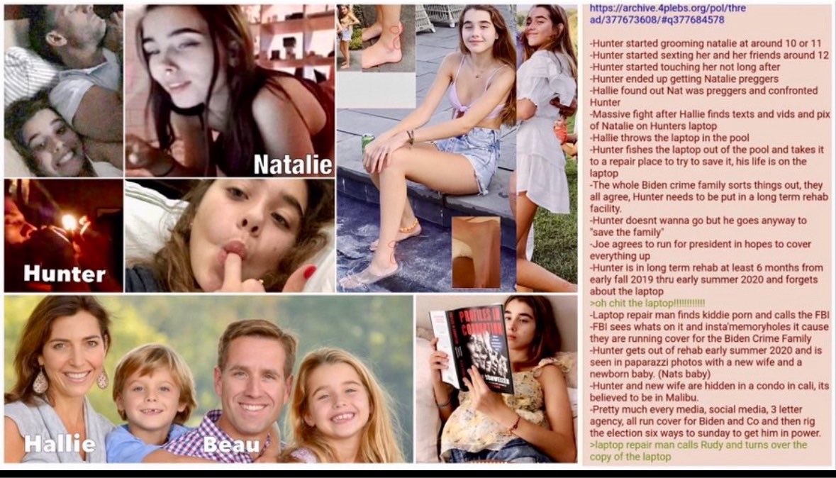BetteRyan1970's tweet photo. @HunterBiden Dude, you groomed and raped your own niece and kept receipts on your laptop. A normal person would fade off into obscurity.🤦‍♀️
#HunterBidenLaptop
#LapTopFromHell https://t.co/EWvdQpRTrk