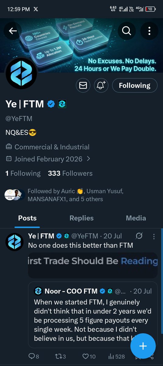 Major3125's tweet photo. @Joserioforex @FTMAfrica @FTMarketslive @YeFTM @pips_daily @_TraderZay @MrLorenz_ All done 💪,this is a great privilege 

@IsahIdrisM22357 
@UsmanYusuf74618 
@BOSS_YUSUF31 
🚀🚀 https://t.co/mRWU0LYCPA