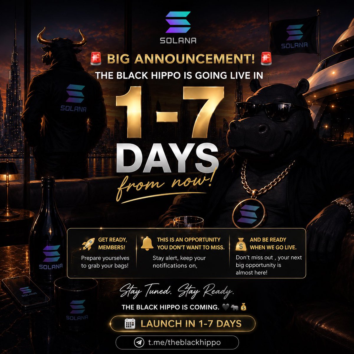 realnyx01's tweet photo. 🚨 BIG ANNOUNCEMENT! 🚨

THE BLACK HIPPO GOES LIVE IN 1–7 DAYS! 🖤🦛

The countdown has begun! 🔥

💰 Get your bags ready.
🔔 Keep your notifications on.
🚀 Be ready when we go live.

Don’t miss out, your next big opportunity is almost here!
Check out @1BlackHippo1 https://t.co/JzRrGnscnJ