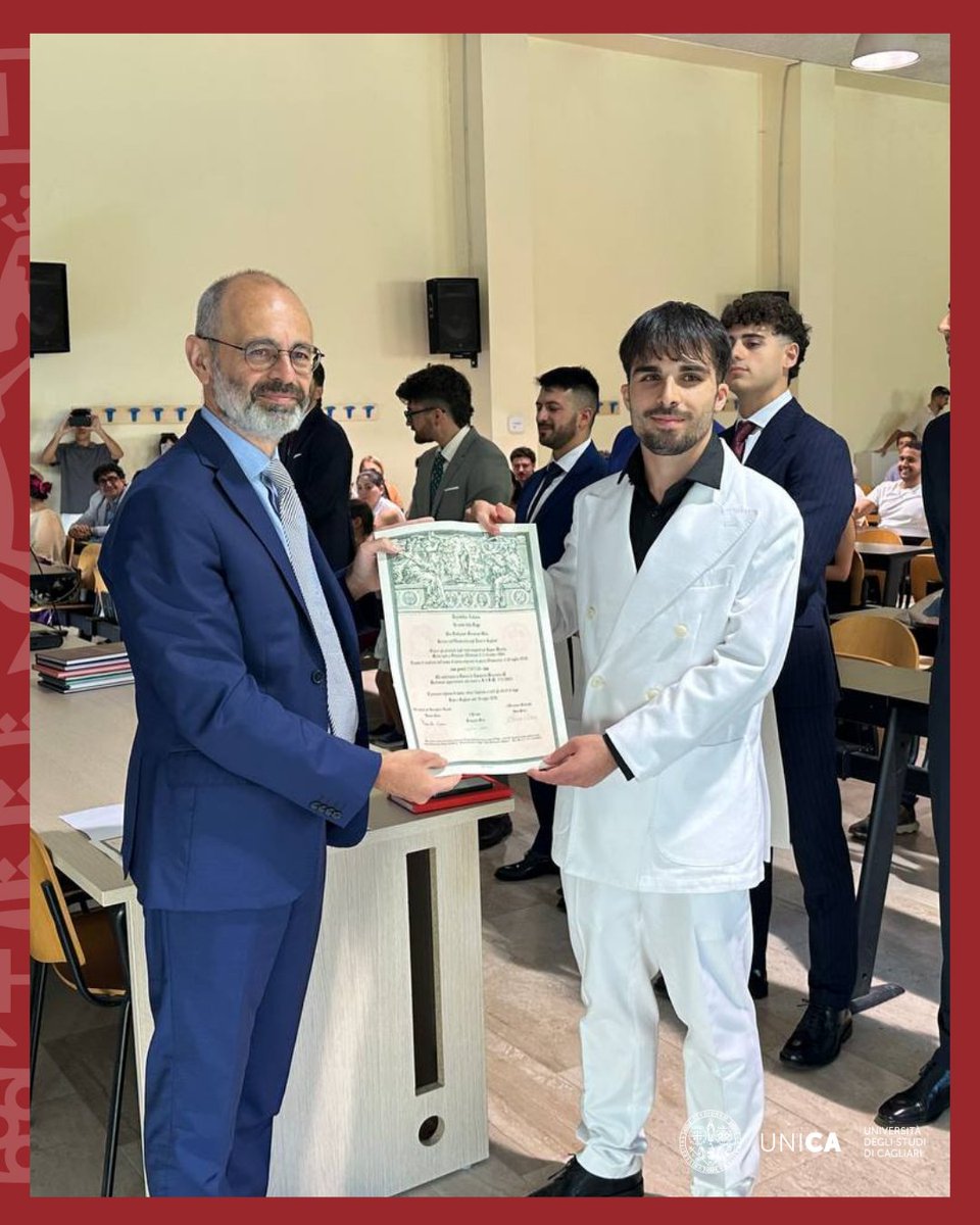 univca's tweet photo. Un traguardo per il futuro dell'industria: proclamati i primi laureati in Ingegneria Meccanica e Gestionale @UnicaIT! 🎓

Complimenti a Francesco Cubeddu e Mattia Melis (110 e lode) per le loro tesi su logistica e settore aeronautico 👏

📸 Silvia Piredda

#Ingegneria https://t.co/ncHfxr4HvE