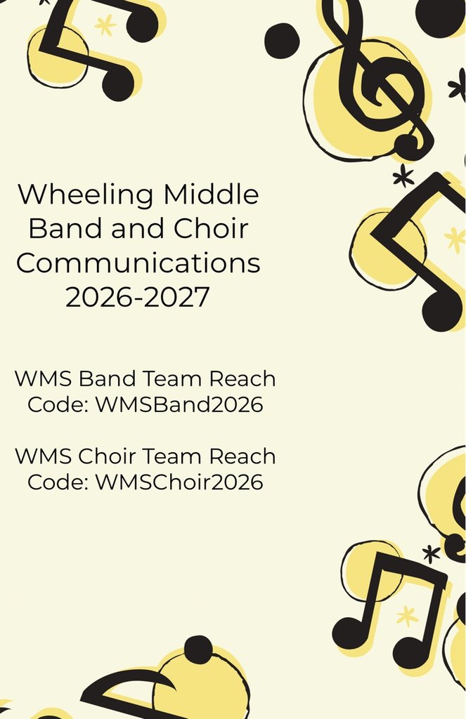 WmsBoosters's tweet photo. Choir and Band TeamReach information.  Students participating in band must also have a physical! https://t.co/iDtuqKb88Z