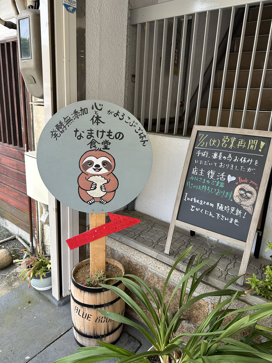 EKA3_'s tweet photo. 岡山市にある、四毒抜きのなまけもの食堂へ行ってきました。
メニューはハンバーグと、油淋鶏とその日の気まぐれ定食(基本は魚料理？)だけですが、全部四毒抜きで安心して美味しくいただきました。
来月は油淋鶏が別メニューに変わるそうです。 https://t.co/GyA6Ym8YkR