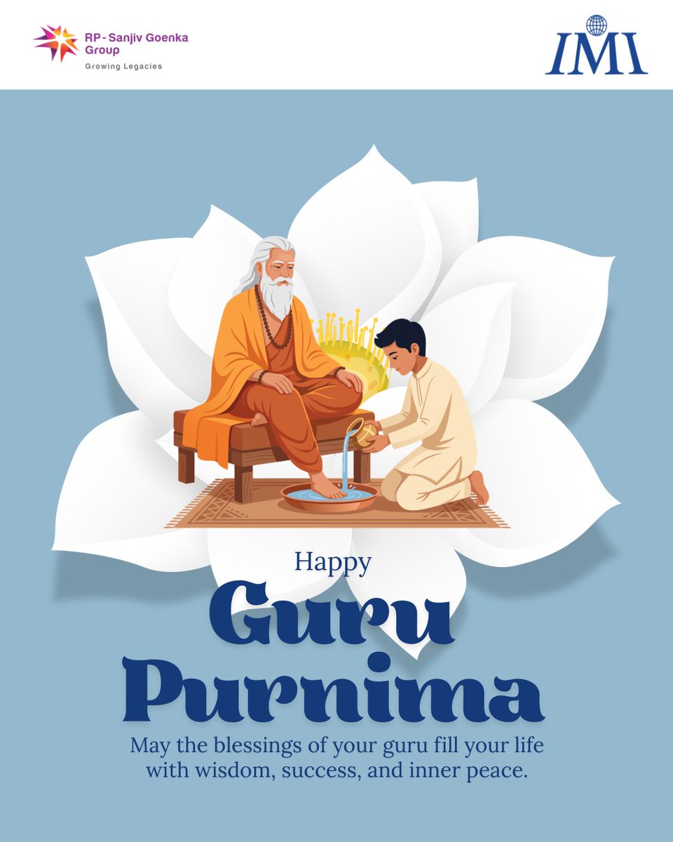 IMI_Bhubaneswar's tweet photo. May the wisdom and blessings of your gurus guide you toward infinite possibilities and inner peace.
Happy Guru Purnima!
#GuruPurnima #IMIBhubaneswar #imi #rpsg https://t.co/6M0dfpYXAm