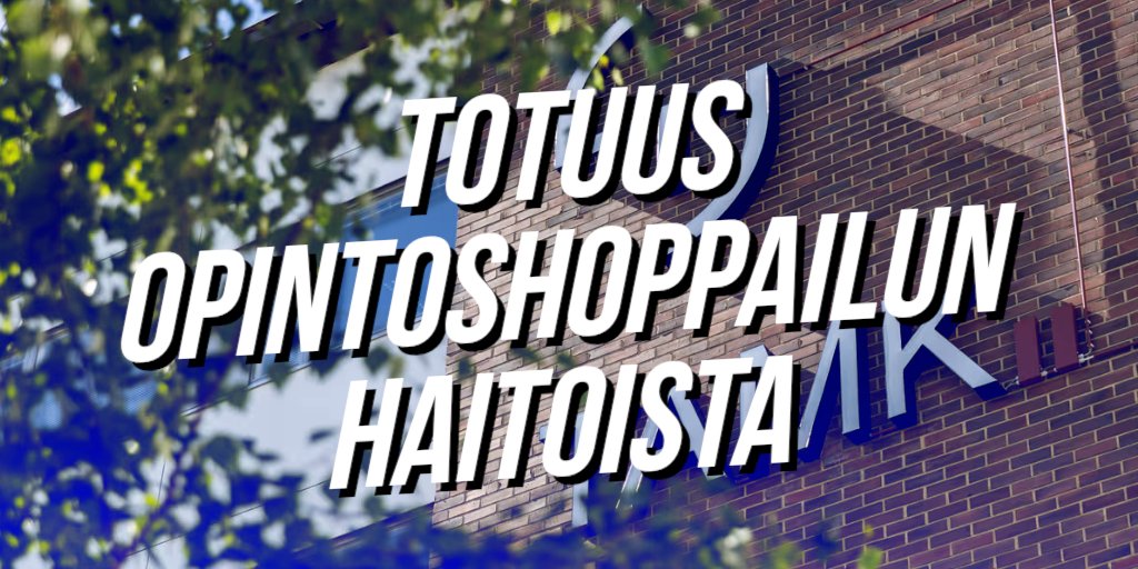 SinimustaLiike's tweet photo. Totuus opintoshoppailun haitoista

https://t.co/GU2H1z9cJA https://t.co/YZ3G2iBumR