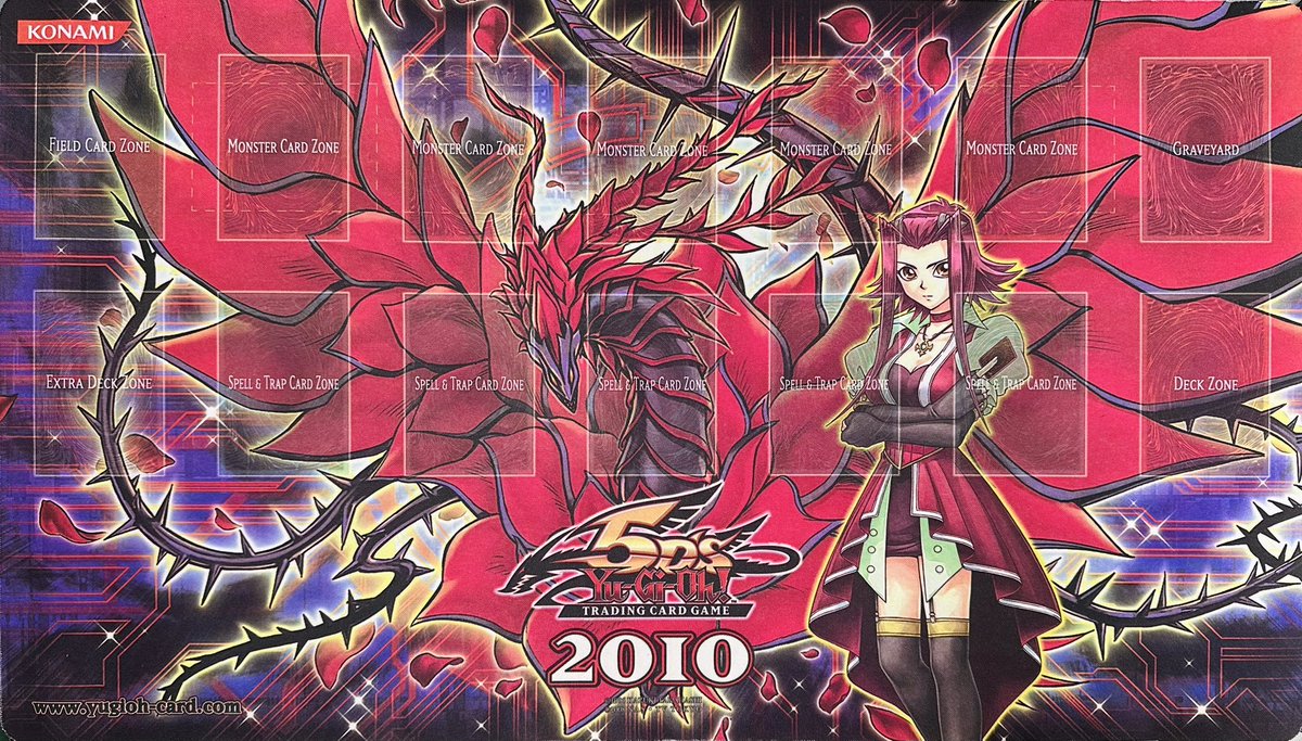 遊戯王 プレイマット】 ブラックローズドラゴン 十六夜アキ【2010