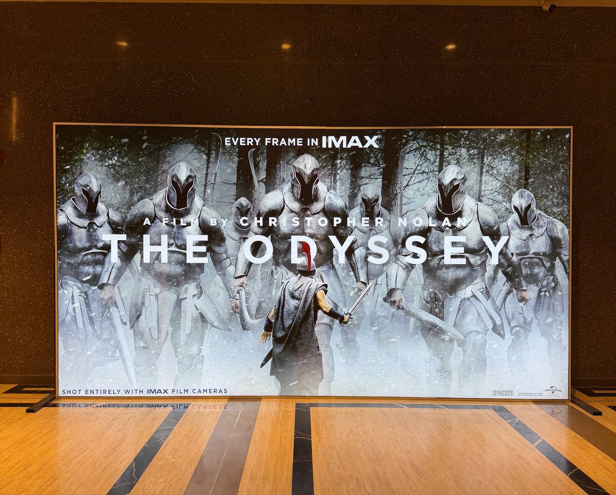 vishnu_554's tweet photo. ST : #TheOdyssey 🎬

IMAX @CinemasBroadway ❤️ https://t.co/Kpf2rBRXWn