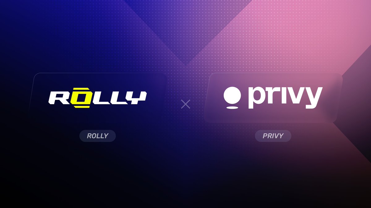 rolly_onchain's tweet photo. Rolly partners with @privy_io, the infra layer trusted by Robinhood, Hyperliquid, Uniswap, OpenSea &amp; Kraken.

Privy lets our users play fast and securely with zero friction.

Sign in with socials and get a self-custodial wallet, set for big wins.

Nothing between you and game. https://t.co/EaEvdh7zJT