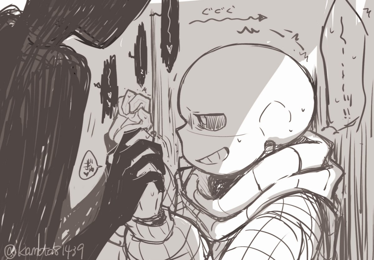 kamoto81439's tweet photo. ナニカに気に入られてしまった🧣くん
(おかしい…全然違う骨を描こうとしてた筈だ…何故…)
#Anothersans https://t.co/VvotfmFrnJ