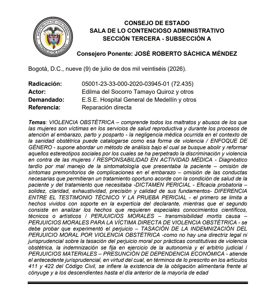 relatoriaCCA's tweet photo. Reparación Directa: El fuero de atracción/Responsabilidad civil en el ámbito obstétrico a la luz del juzgamiento con enfoque de género
https://t.co/MuZ5OeqKBb https://t.co/e2hciRHBEP