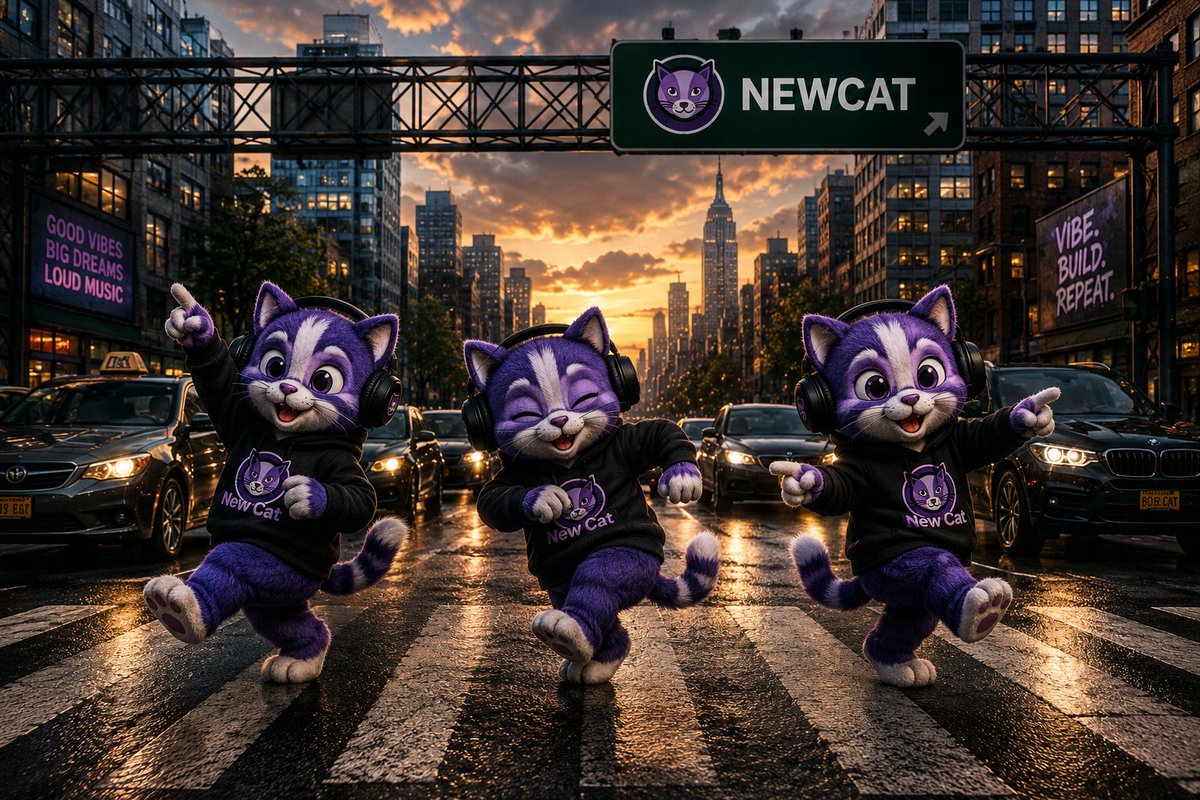 Official_NewCat's tweet photo. We're taking over the streets with good vibes. 🎶

$NCT #NEWCAT #NCPLAY https://t.co/6Bnt48Z6N8