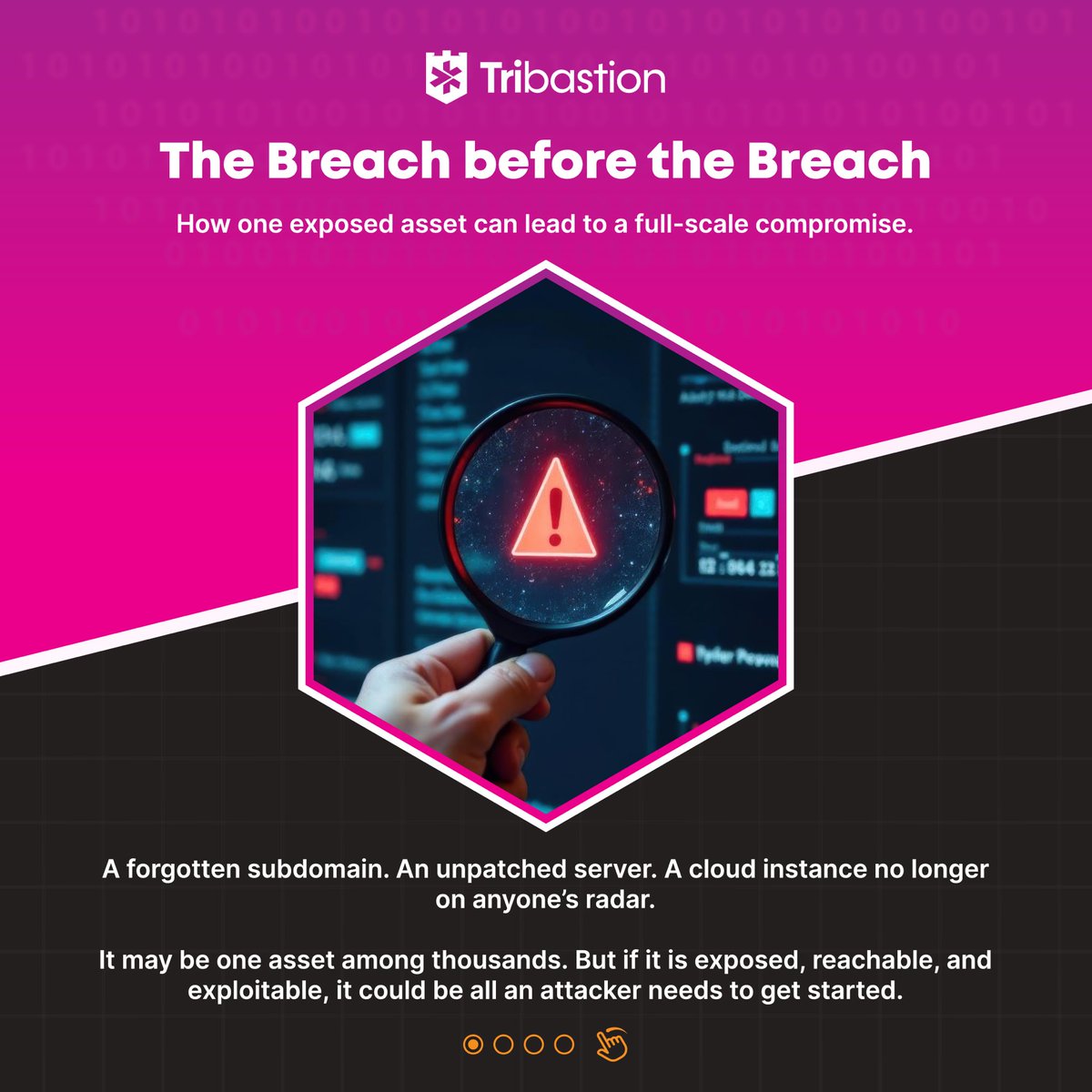 tribastion's tweet photo. 𝗔𝗻 𝗲𝘅𝗽𝗼𝘀𝗲𝗱 𝗮𝘀𝘀𝗲𝘁 𝗶𝘀 𝗿𝗮𝗿𝗲𝗹𝘆 𝘁𝗵𝗲 𝗲𝗻𝗱 𝗴𝗼𝗮𝗹. 𝗜𝘁’𝘀 𝘁𝗵𝗲 𝘄𝗮𝘆 𝗶𝗻.

Initial access → Credential compromise → Privilege escalation → Lateral movement → Critical systems.

That’s how external exposure can become enterprise-wide risk.

@tribastion ASM helps identify and prioritize exploitable exposures before they become attack paths.

𝗕𝗿𝗲𝗮𝗸 𝘁𝗵𝗲 𝗽𝗮𝘁𝗵 𝗯𝗲𝗳𝗼𝗿𝗲 𝗶𝘁 𝗽𝗿𝗼𝗴𝗿𝗲𝘀𝘀𝗲𝘀.

#AttackSurfaceManagement #CyberSecurity #ExposureManagement #CyberRisk #Tribastion