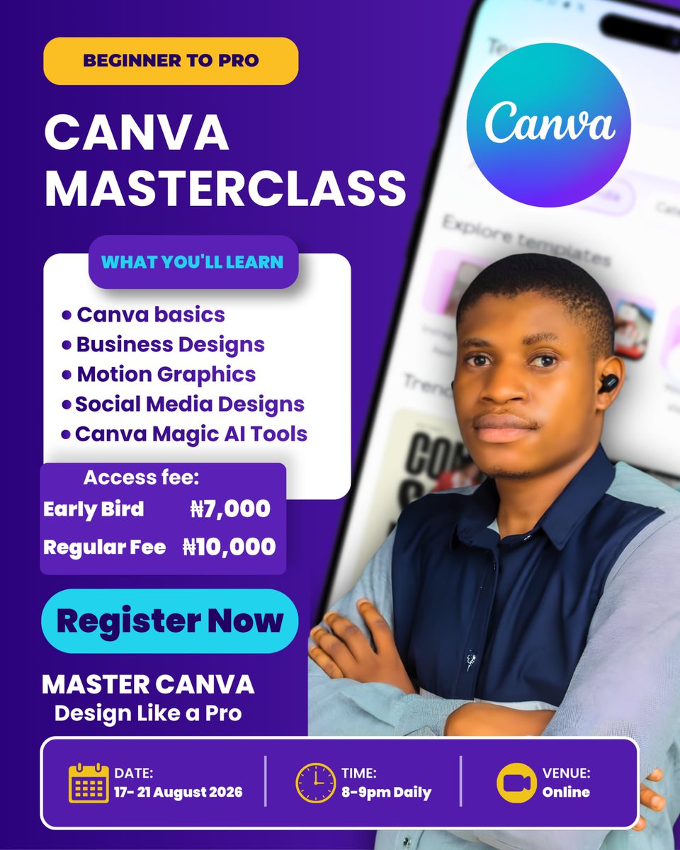 RealAdvocate27's tweet photo. Secure your seat now, 100% online, full-time Practical from day one to the last day.
Register now and secure your slot.
https://t.co/dOGqqCLJjd
WAFCON Ricky Zambia Kumamoto
Beldex Super Falcons
#Gamdom
#Simbapepperoni
#ChambresLagos https://t.co/dQBKxNuk6v