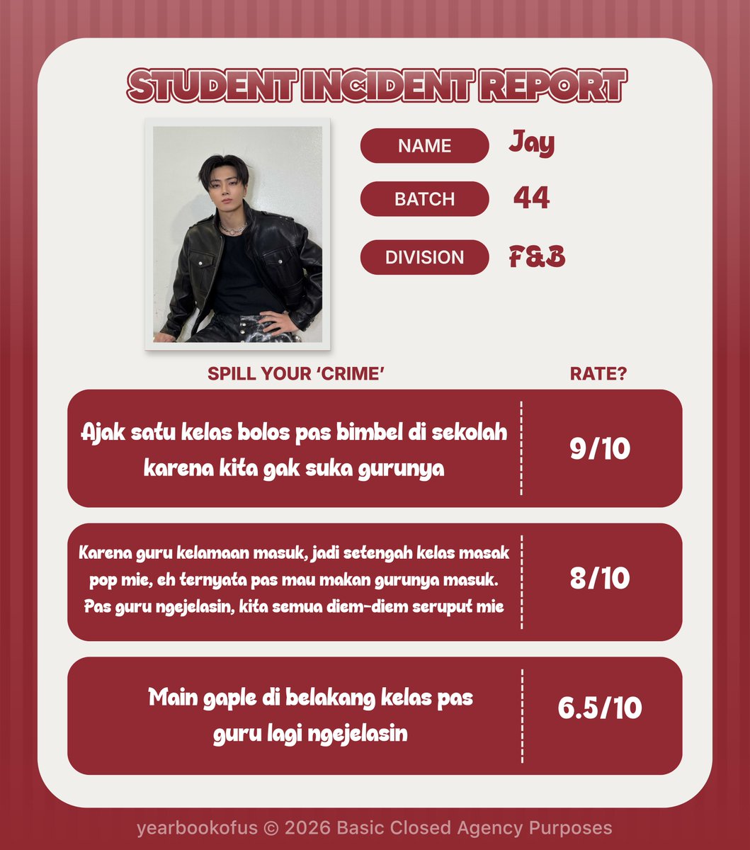 crewjongseong's tweet photo. Student Incident Report: Alumni sukses mengaku istighfar. https://t.co/3NGyxk8FIv