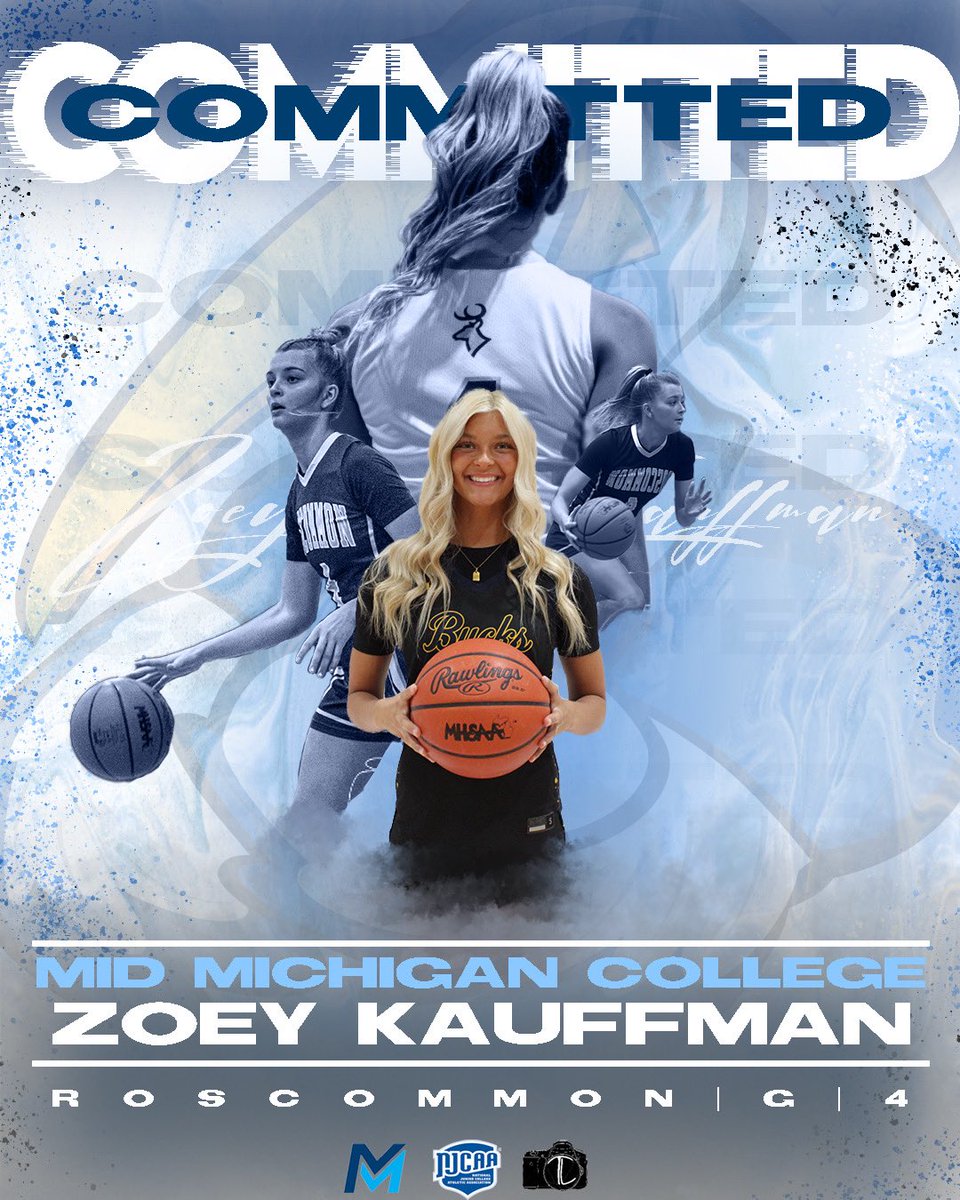 MidMichWbb's tweet photo. Welcoming Zoey Kauffman from Roscommon HS! 

A dynamic combo guard that impacts winning on both ends of the floor. Two way player with a high motor that brings a winning edge to our Laker family.

•BCAMS BEST D3
•D3 Final 4 Participant 
•1K scorer 

#juco 
#jucoproduct https://t.co/oK7pnq6IFv