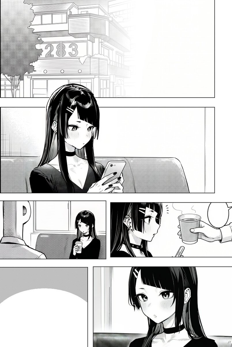 niyusara's tweet photo. 今日は6Pと描き文字とか���々研究。
漫画の方はぎちぎちに詰め込んだらありえんくらい可読性が悪くなったのでだいぶ反省（画像は反省後のやつ）
溜めとか余白って大事…練習用と割り切って明日Pixivに上げよう～ https://t.co/5uBvMr4uTk