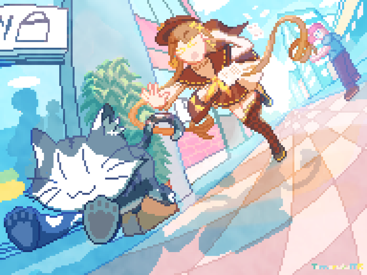 tomorukamr's tweet photo. Detective Side Hustle
My fifth attack in #artfight
#artfight2026 #pixelart https://t.co/Zis484pFtO