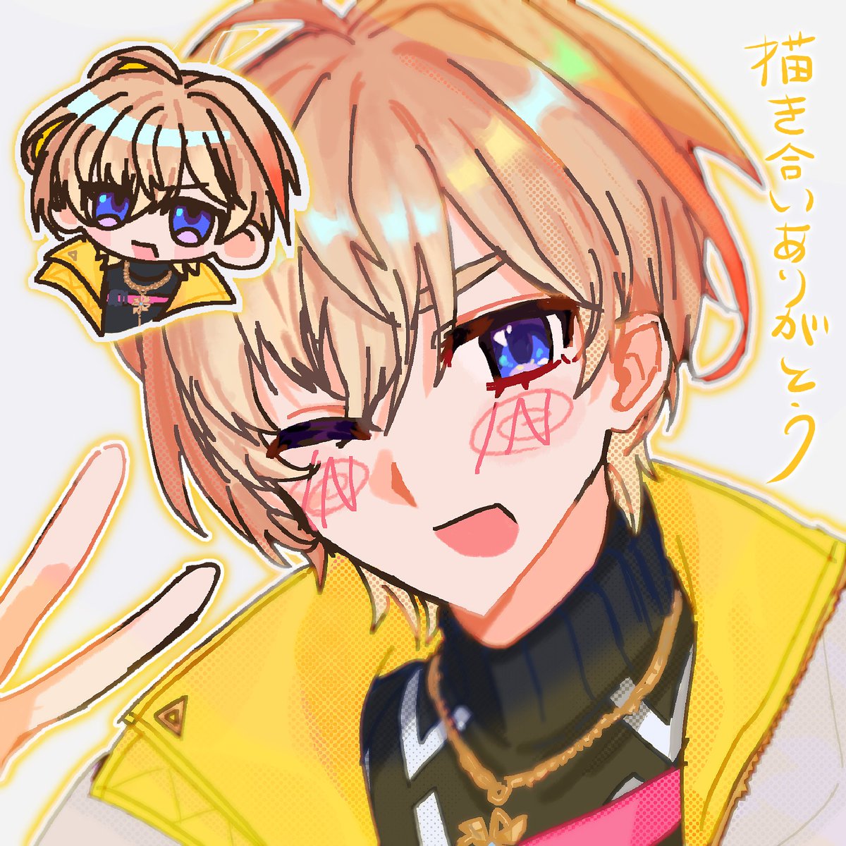 Summer_61656's tweet photo. 描き合いしました🍝🍷 https://t.co/JmcZ9xBXoI