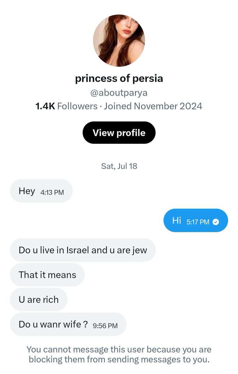 qumranqu's tweet photo. 🚨 Who ever has interacted with this account or is following it please block it for it's almost certainly a regime account. This is the message it sent me 👇🏻 https://t.co/MkVrcjLxVE