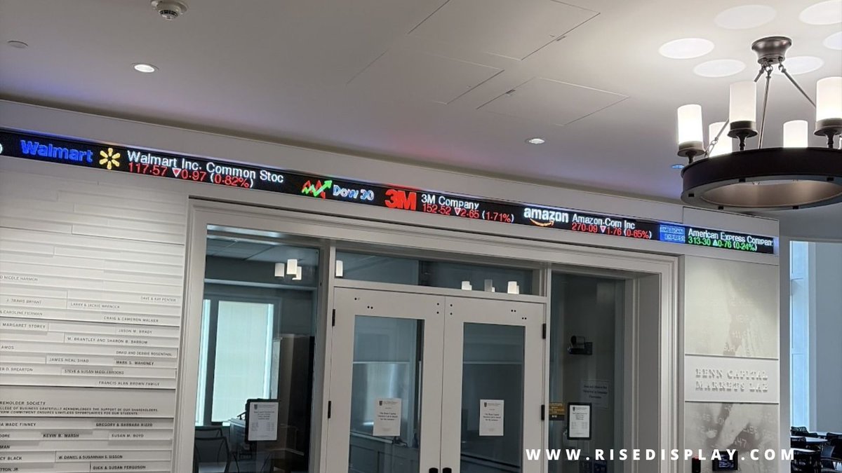 risedisplay's tweet photo. University of Georgia 32 Pixel Recessed Wall Mounted Sports &amp; Finance Ticker.
@universityofga 
#riseticker
See more ticker install photos at https://t.co/x3rLXfWc6d https://t.co/gvLCYTWpoU