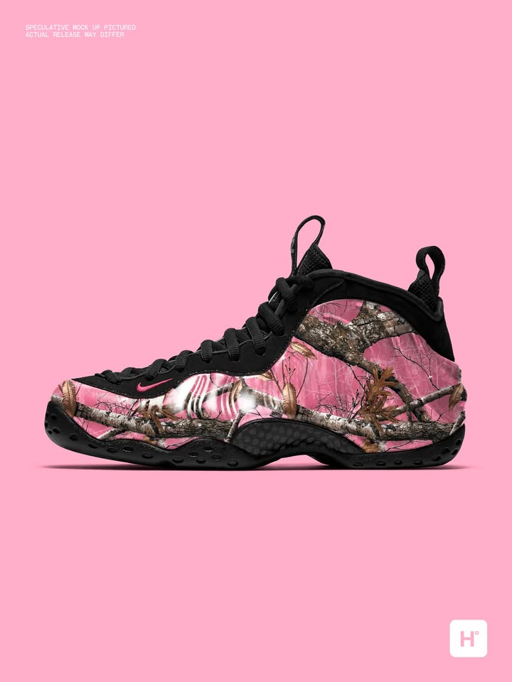 houseofheat's tweet photo. Nike Air Foamposite One “Pink Realtree” Drops in 2027 🪖🩷 

Details: https://t.co/PtZZIQf3lI https://t.co/itYCgmvxlc