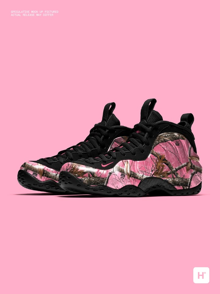houseofheat's tweet photo. Nike Air Foamposite One “Pink Realtree” Drops in 2027 🪖🩷 

Details: https://t.co/PtZZIQf3lI https://t.co/itYCgmvxlc