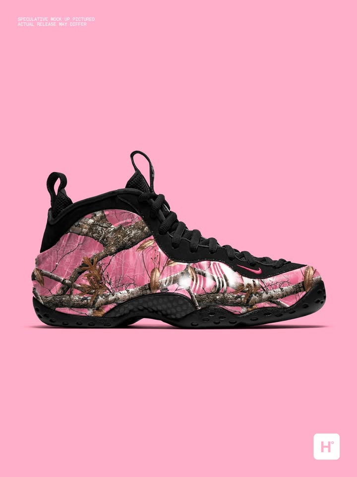 houseofheat's tweet photo. Nike Air Foamposite One “Pink Realtree” Drops in 2027 🪖🩷 

Details: https://t.co/PtZZIQf3lI https://t.co/itYCgmvxlc