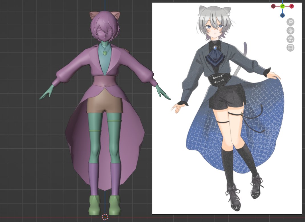salt_poya_vrc's tweet photo. 自分が描いたくうたと実際のくうたの等身みじんも違くて苦しんでるって話でもするか https://t.co/Ccg4jGjC6n