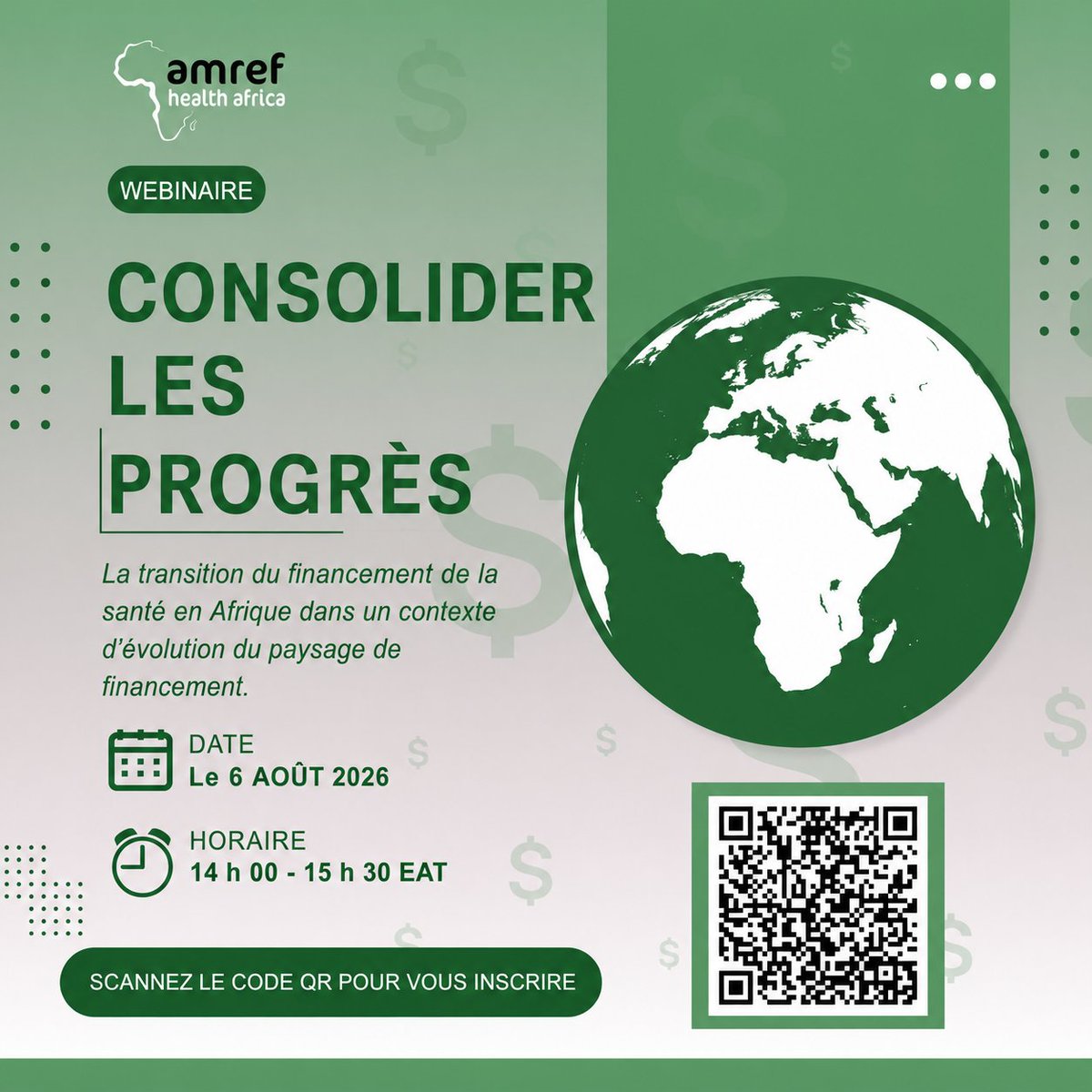 Amref_Worldwide's tweet photo. Depuis des années, le financement américain soutient les soins de santé primaires en Afrique subsaharienne en formant les professionnels de santé, en renforçant les plateformes communautaires et en maintenant les services essentiels. Alors que le soutien des bailleurs de fonds diminue, les cliniques ferment, les progrès ralentissent et des millions de personnes sont en danger. Ce moment critique appelle à une action décisive et à un engagement renouvelé pour construire des systèmes de santé résilients et autonomes.

Rejoignez-nous le 6 août pour explorer l’impact des coupes dans le financement américain sur les systèmes et la prestation des soins de santé primaires (PHC) à travers l’Afrique.

Inscrivez-vous pour participer: https://t.co/g0POI8CABa

#GlobalHealthSecurity #AHAIC2027 #AmrefHSS #Amref4PHC @AfricaCDC @WHOWPRO @WHO @YACT_Africa @cnbcafrica @AmrefHealthWA