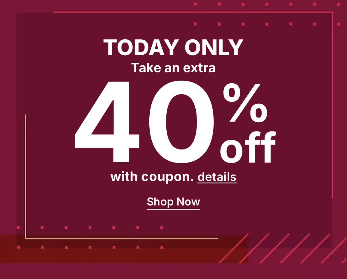 PriceErrors's tweet photo. #ad TODAY ONLY! 

Extra 40% off at Kohls! 

Items up to 80% off + Extra 40% off with coupon 

Use code - GOSAVE40

https://t.co/rRFoIvOK9L https://t.co/wLo3x3mMXi