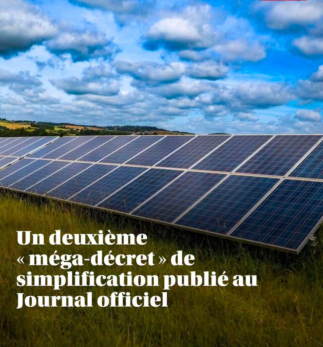lolitazemorita's tweet photo. ‼️ET VOILÀ 😳🚨‼️😡
VOUS AVEZ COMPRIS😡
🚨Comme par hasard !!!

Le deuxième « méga-décret » de simplification des normes des collectivités locales et de l’action de l’État dans les territoires a été publié mardi au Journal officiel. Il prévoit, entre autres, une facilitation des projets photovoltaïques.

😡‼️L'agenda 2030, Klaus #Schwab l'explique très bien dans son livre " le grand reset" 
ON Y EST ‼️😡