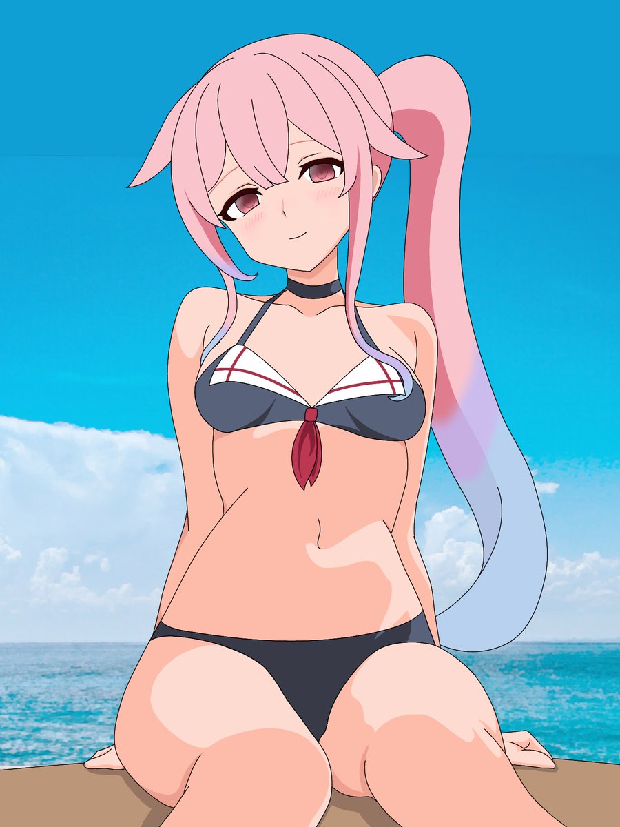 ikimono48122875's tweet photo. 天啓を受けた気がして描いた水着春雨ちゃん
はよ公式に実装してもろて https://t.co/HBDDn7nlG7