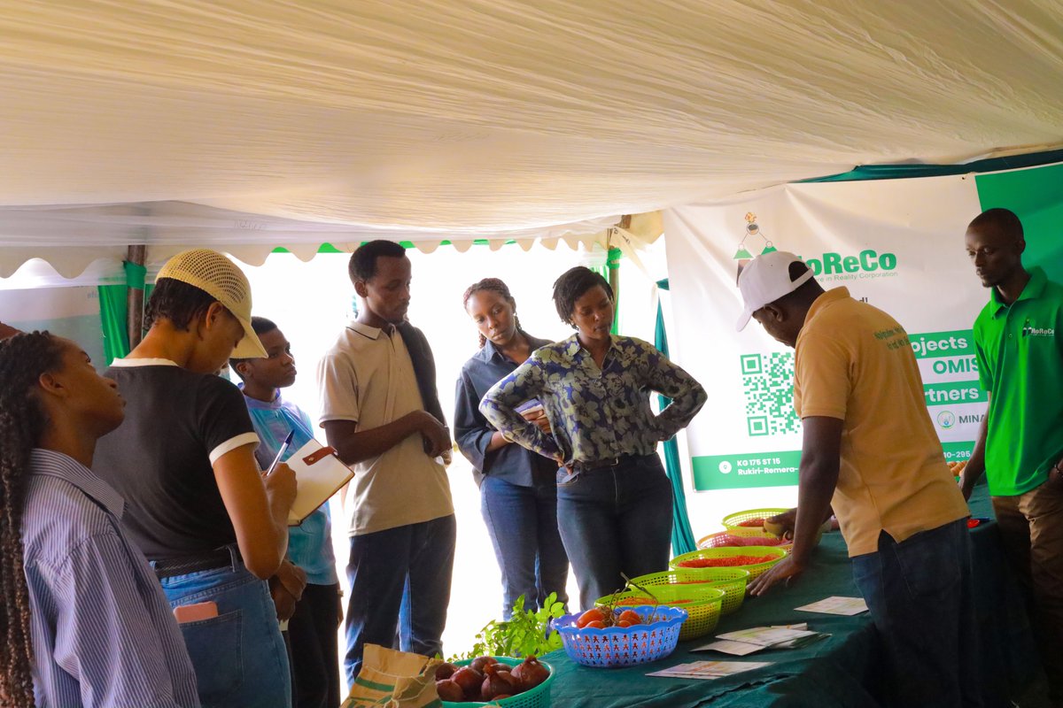 HoReCo_Rw's tweet photo. We were delighted to welcome students from @RICA_Rwanda to the #HoReCo stand today at #RwandaAgriShow2026, where they explored innovative solutions in irrigation, horticulture, agricultural mechanization, post-harvest technologies, seed production, and youth capacity building.

Through #OMIS, #KWIHAZA, #YEARProgram, #PSPP, and #TEACAB, @HoReCo_Rw is showcasing practical innovations that are driving agricultural transformation and empowering the next generation of agripreneurs.

If you're planning to visit #RwandaAgriShow2026, be sure to stop by the HoReCo stand to discover how innovation is transforming agriculture in Rwanda.

No Agriculture, No Food. No Food, No Life.