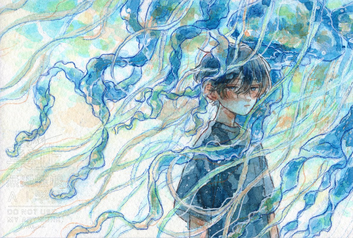 AOhysek's tweet photo. #見た人を涼しくさせる青イラスト貼る見た人もやる https://t.co/X53j8AfLFL