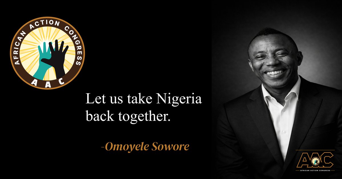 AdeIge3's tweet photo. Forget about those oppressors, we can do it together, let us take NIGERIA BACK!

SOWORE2027 https://t.co/27O9fwTOkJ