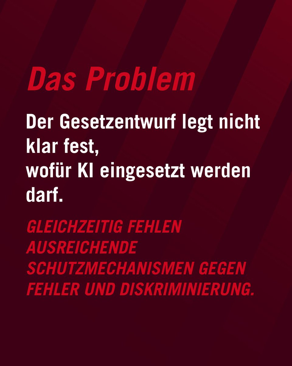 ProAsyl's tweet photo. Das Bundeskabinett hat heute den Gesetzentwurf zum Einsatz von KI in Asyl-, Visa- und Aufenthaltsverfahren beschlossen. Für PRO ASYL ist klar: https://t.co/DQBNhxI8Z2