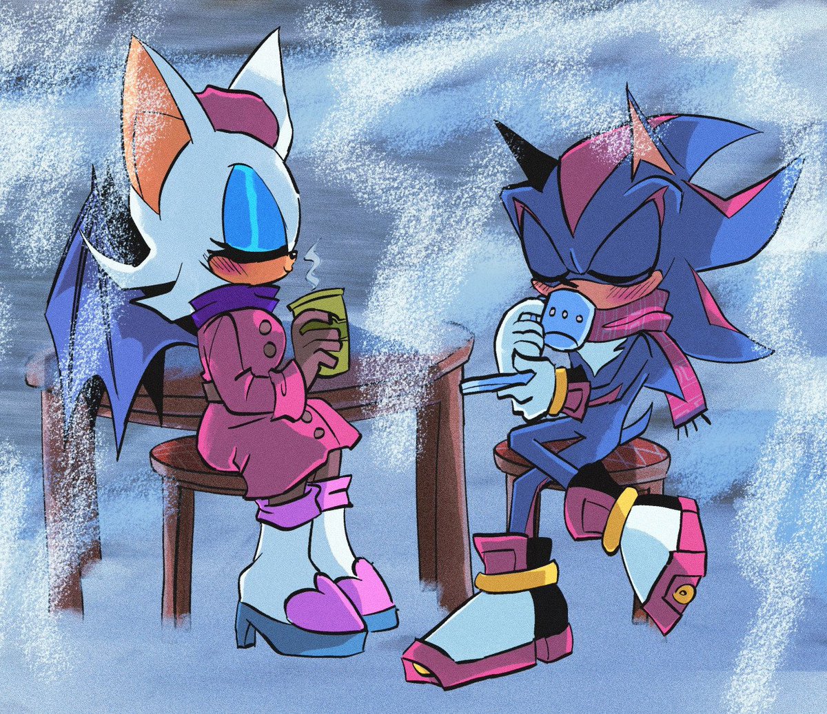 anywaywhoa's tweet photo. cafe date, from december https://t.co/McWA4lGzC3