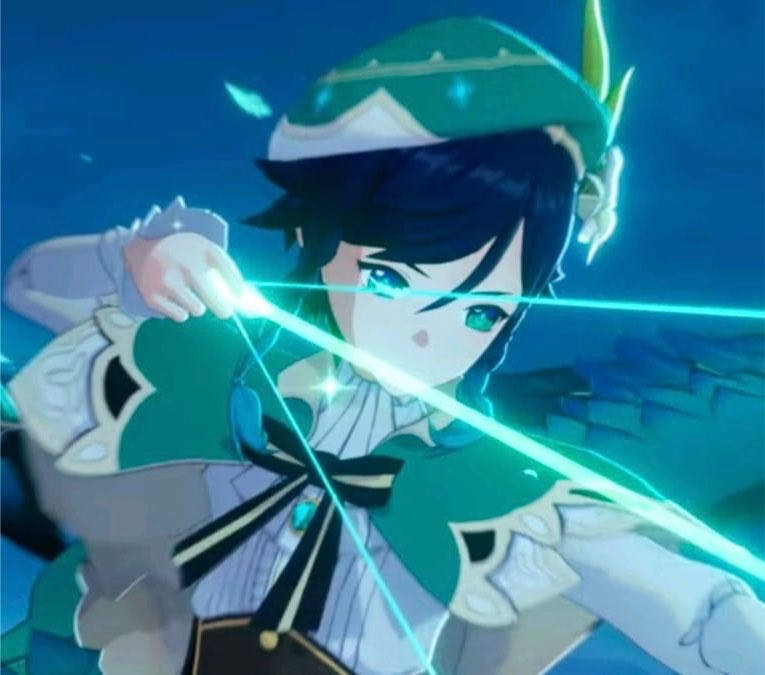 700kdpr's tweet photo. i need more of venti aiming his bow https://t.co/0XHZRSBwc2