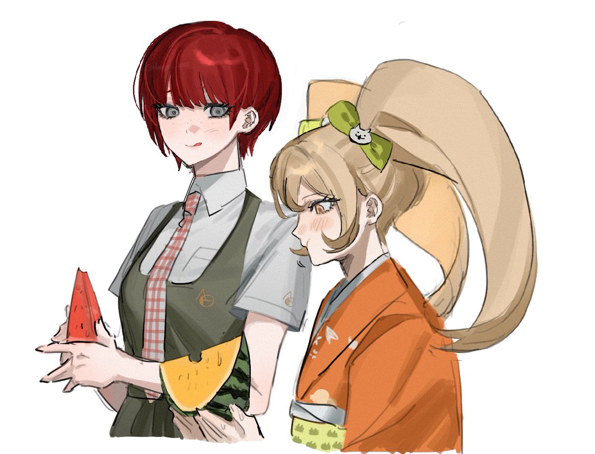 ubugoe_0055's tweet photo. 黄色いスイカ食べてみたいなの絵 https://t.co/BSY2JWpRDF