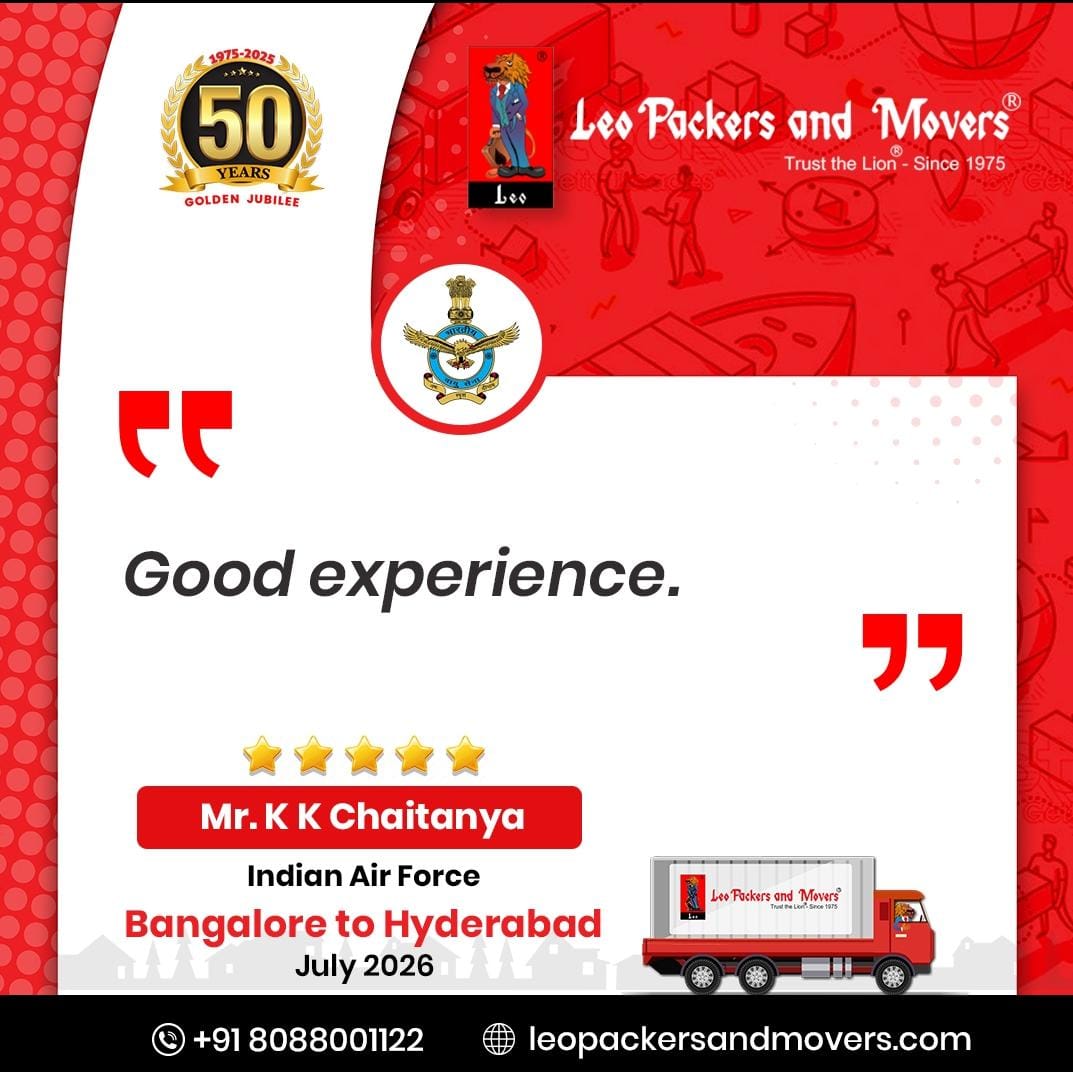 Trust_TheLion's tweet photo. Thank you, Mr. K K Chaitanya, for your feedback on your Bangalore to Hyderabad move.
#feedback #ClientReviewExperience #Movers #packersandmovers #CustomerFeedback https://t.co/o5AlOgzHwJ