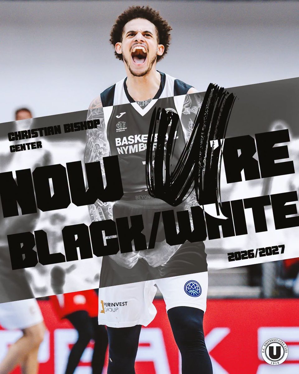david_istrate's tweet photo. Christian Bishop, who spent the last season with Galatasaray and Pinar Karsiyaka, is U-BT Cluj-Napoca new Center. He will share the C position with Uros Plavsic. https://t.co/2rvaO9Bv7N