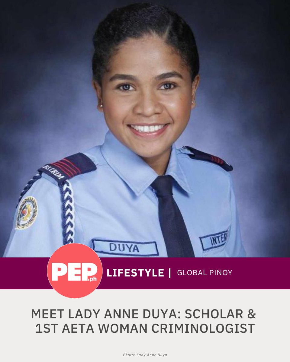 PEPalerts's tweet photo. #PEPGlobalPinoy: Lady Anne Duya made history as the first female Aeta from the Mag-Indi tribe to pass the Criminologists Licensure Exam.  #FromTheArchives

Read: https://t.co/jIIYo1x3zn https://t.co/nvyX4FdsjE