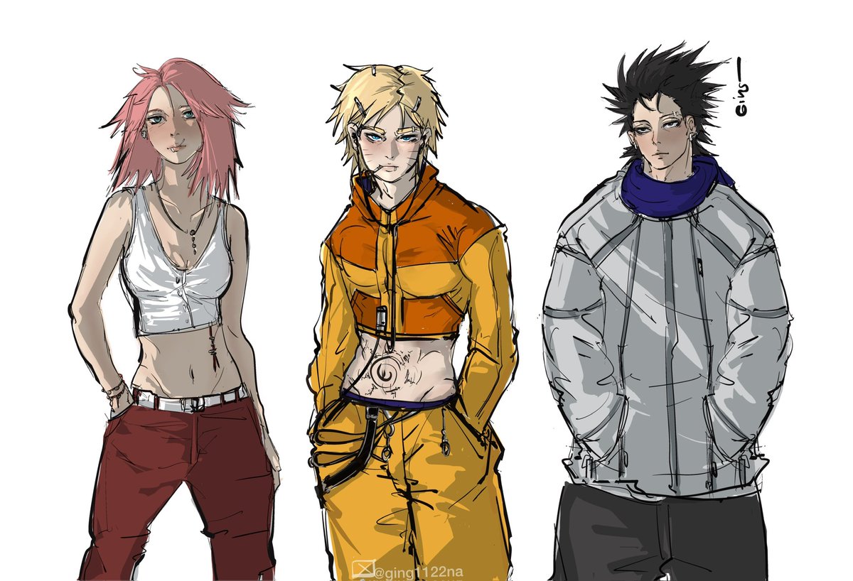 ging1122na's tweet photo. Redraw 

Team 7🔥🐐🐐🐐

#Sakura #Naruto #Sasuke https://t.co/cbdS0V3bsa