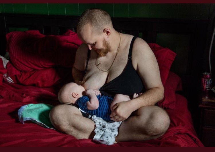 MendozaVictor50's tweet photo. @sappholives83 No joke: many queers get massive sex jollies from having babies suck on their nipples. 🤨 

Babies sexually arouse these freaks. 🏳️‍⚧️ https://t.co/bPixbIWCKm