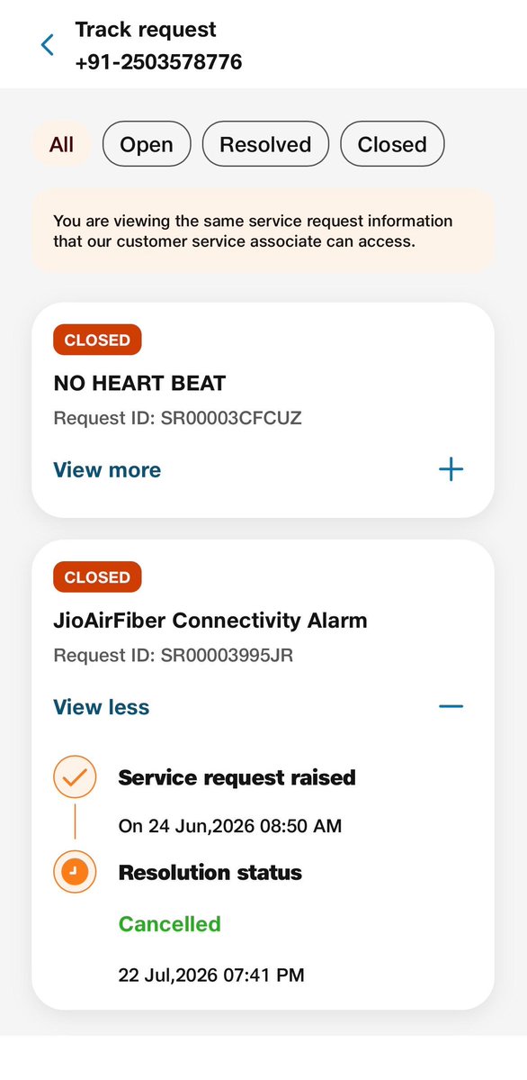 PraharshShinde's tweet photo. Dear @JioCare, I've emailed you regarding the extremely poor handling of my JioFiber service requests and the denial of my validity extension despite having proof. Kindly check the email and resolve my issue at the earliest. https://t.co/ozaZElpCOp