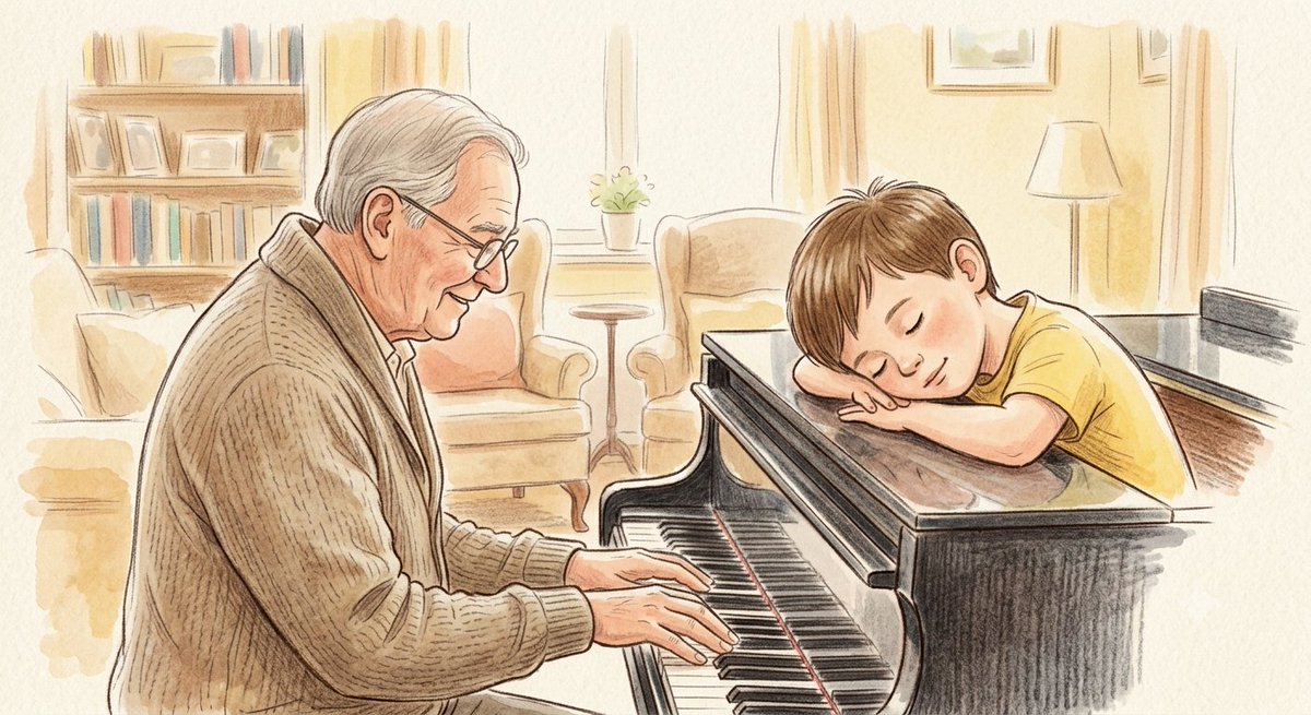 MLechet's tweet photo. De niño, pegaba la cabeza al piano mientras mi padre tocaba para poder sentir la música a través de las vibraciones.
​Hoy, gracias a los implantes cocleares, finalmente puedo escucharlo. Sé que no es un milagro, es ciencia y tecnología... pero la sensación se le parece muchísimo. https://t.co/ZBOz9144xn